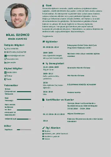 Kuaför Cv Örnekleri cv indir